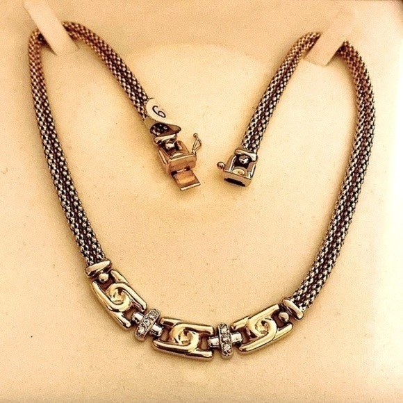 - Gold beautiful Necklace very elegant 14k Italian gold catalog design - Picture 3 of 13